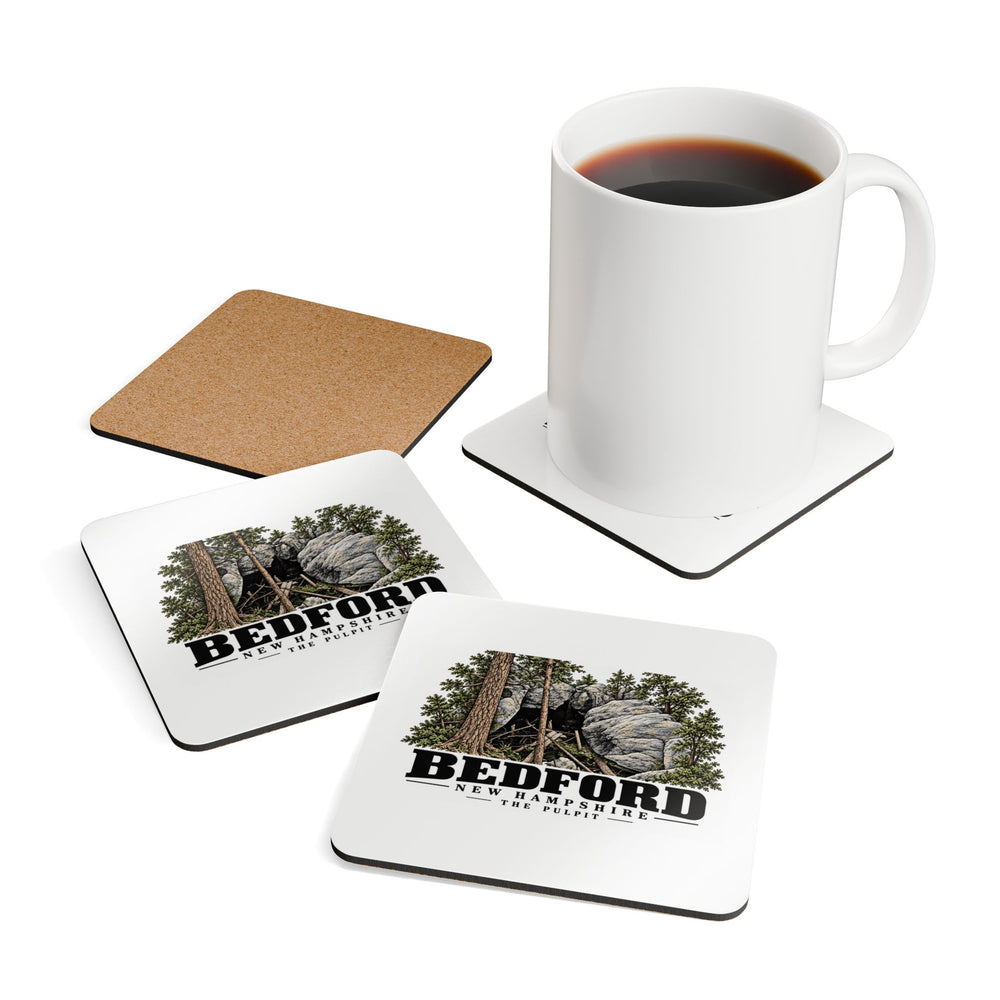 Bedford The Pulpit rock formation Cork Back Coaster Set - Merrimack Valley Goods