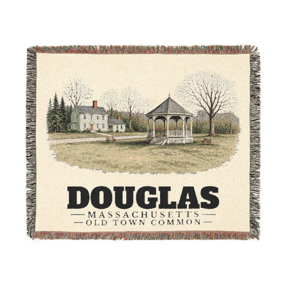 Old Town Common — Douglas, Massachusetts woven blanket, product view 1
