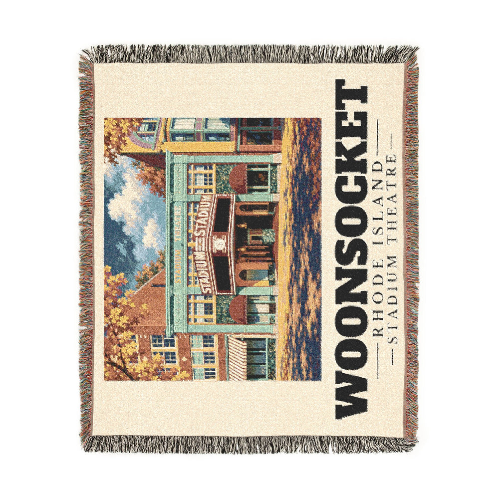 Stadium Theatre — Woonsocket, Rhode Island Woven Blanket