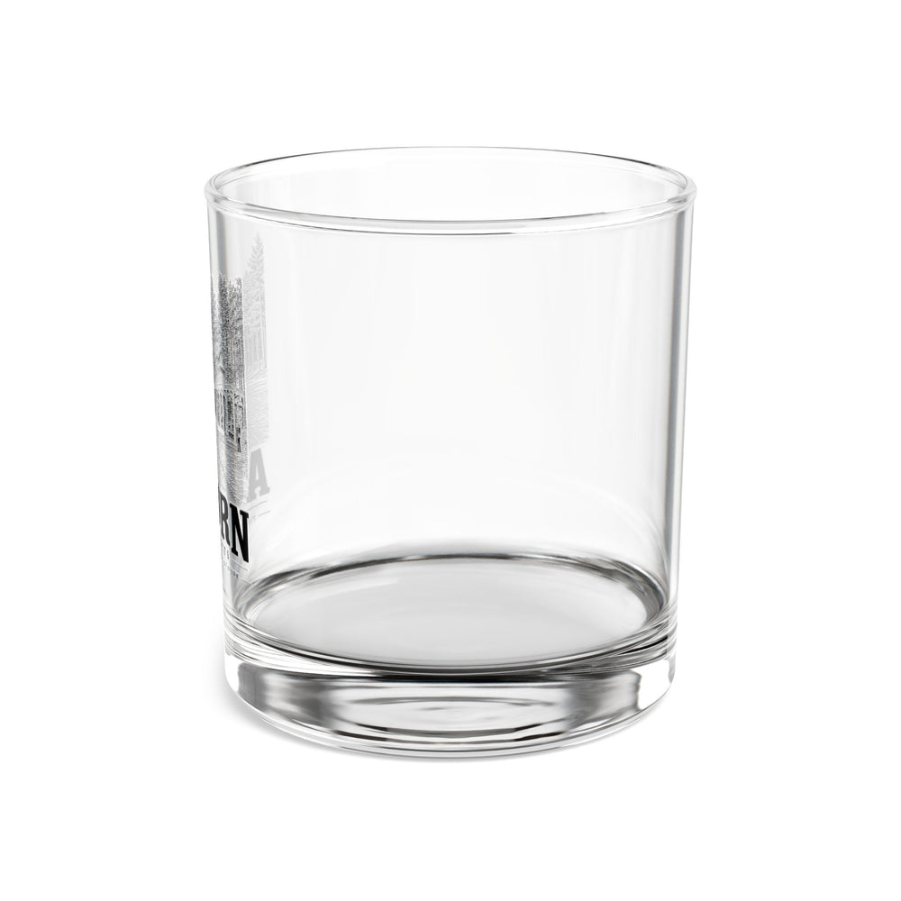 Auburn Pinehurst Park Waiting Station 10 oz Rocks Glass in Clear — right view