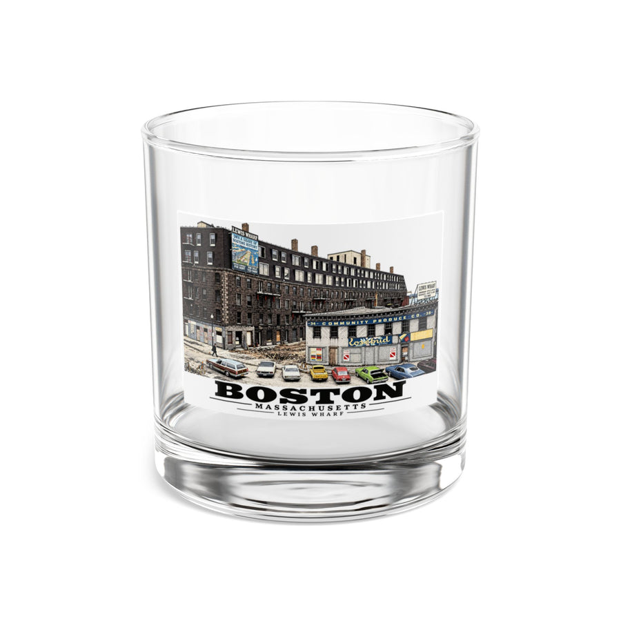 Lewis Wharf 10 oz Rocks Glass - Boston Harbor