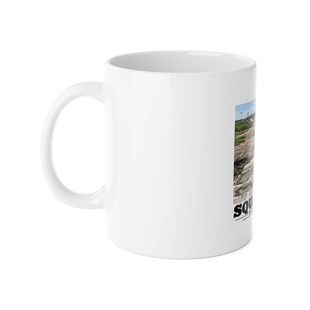 Water and pier 11 oz White Ceramic Mug - Boston Harbor