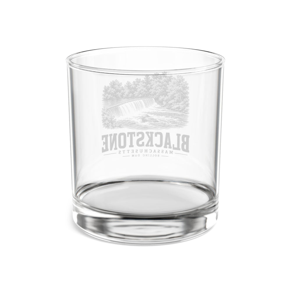 Blackstone Rolling Dam 10 oz Rocks Glass in Clear — back view