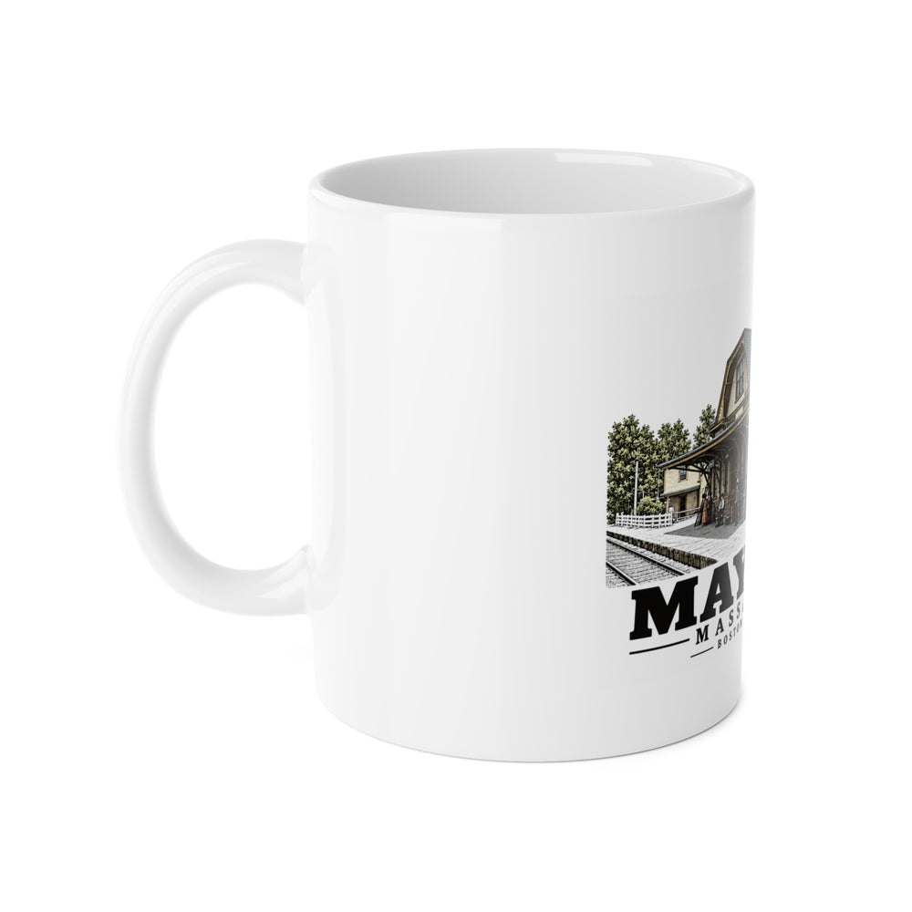 Maynard Boston & Maine Depot 11 oz White Ceramic Mug — Assabet Valley Goods