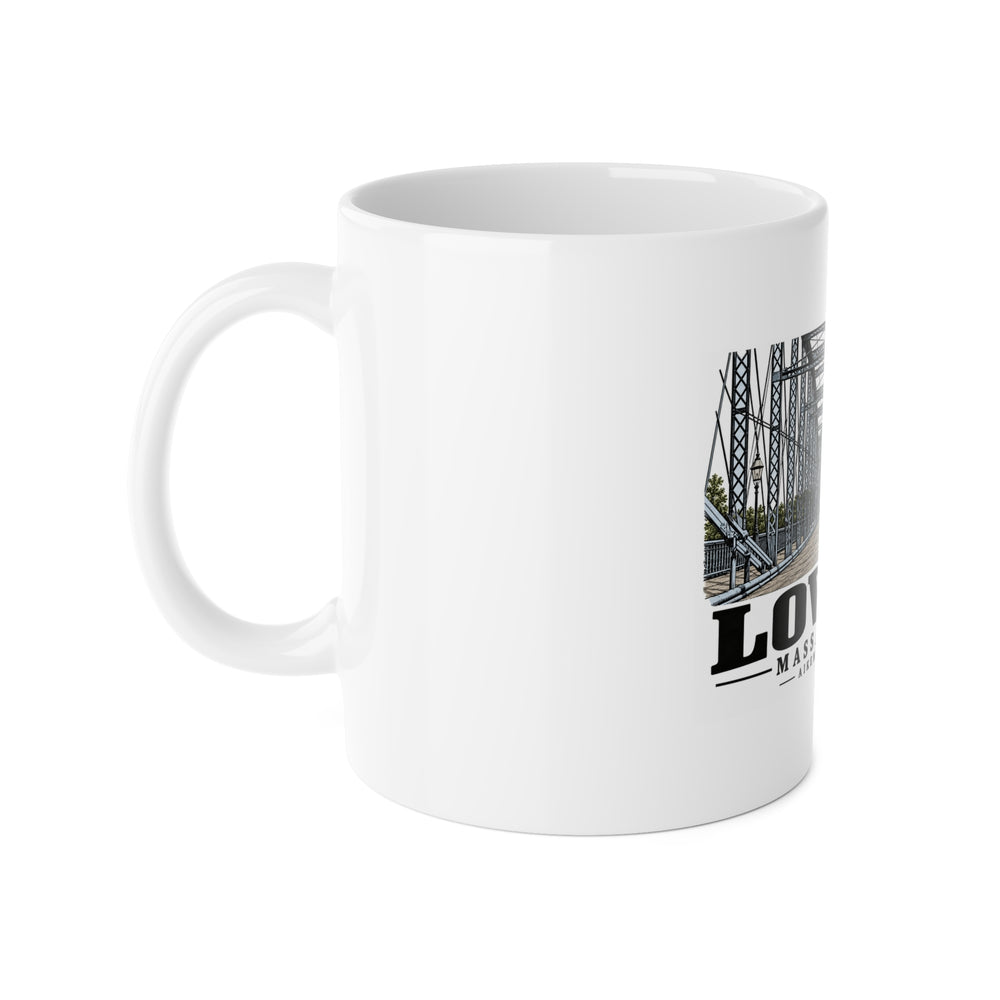 Lowell Aiken Street Bridge 11 oz White Ceramic Mug — Merrimack Valley Goods