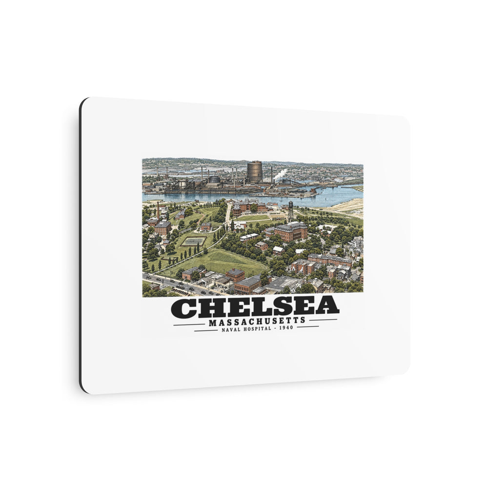Naval Hospital Chelsea 7 × 5 in Horizontal Metal Wall Art - Boston Harbor