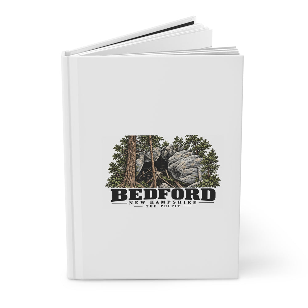 Bedford The Pulpit rock formation Matte Hardcover Journal - Merrimack Valley Goods