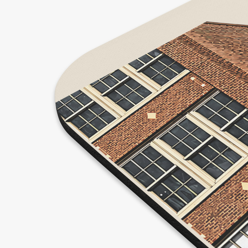 Woonsocket Stadium Theatre mouse pad mockup showing the full illustrated print