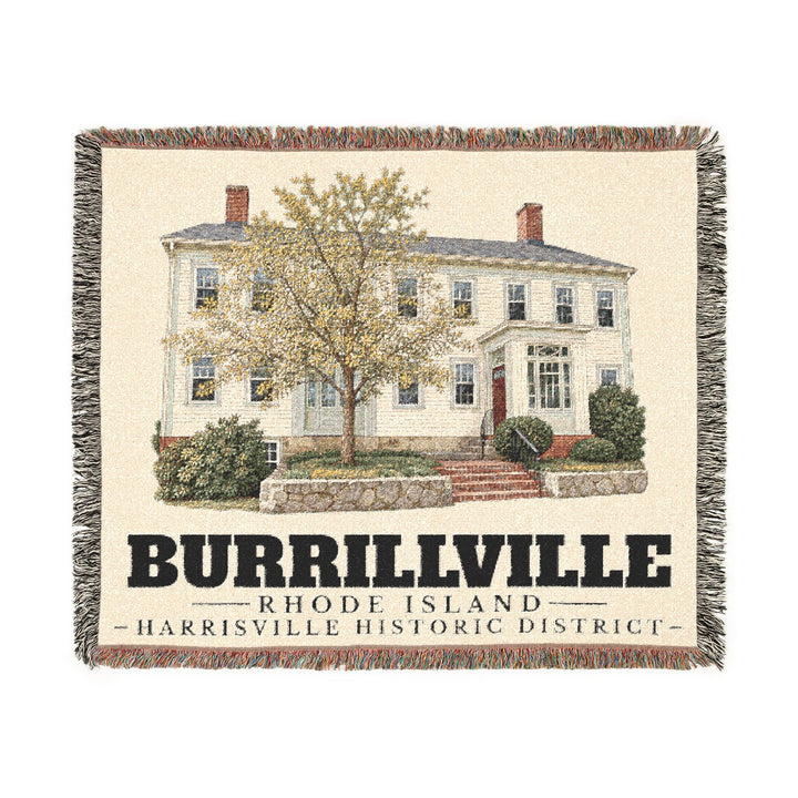 Harrisville Historic District — Burrillville, Rhode Island Woven Blanket
