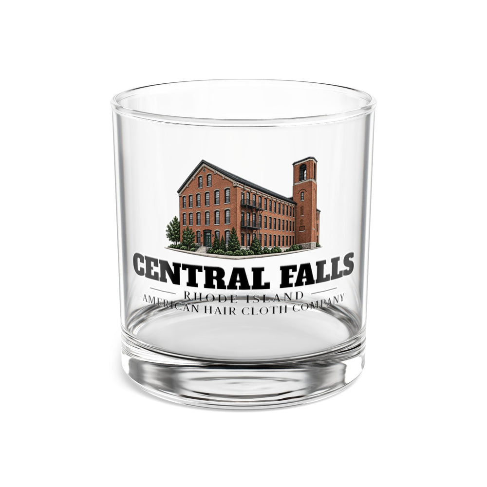 Front view of Central Falls American Hair Cloth Company 10 oz Rocks Glass