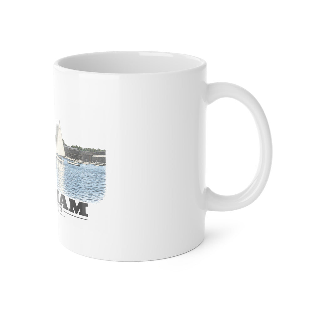 Hingham Harbor, Hingham, Mass. 11 oz White Ceramic Mug - Boston Harbor