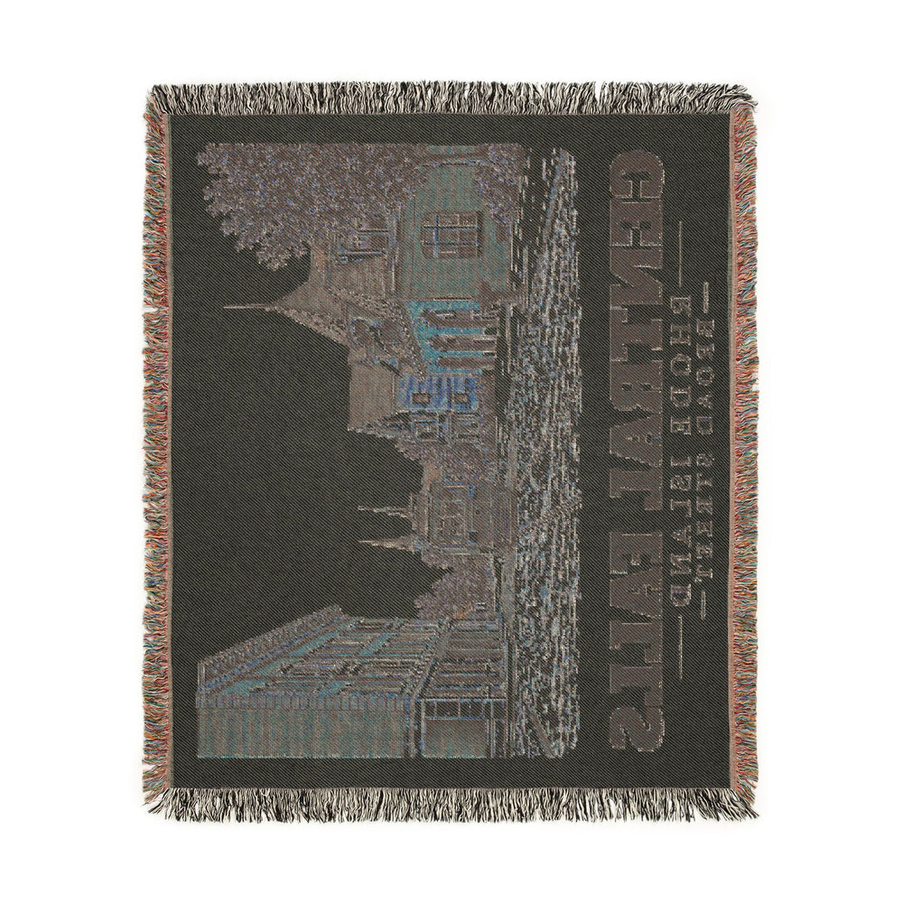 Broad Street — Central Falls, Rhode Island woven blanket, product view 4