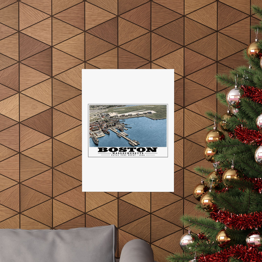 Fuel Depot Matte Heritage Poster — 11 × 14 and 18 × 24 in - Boston Harbor
