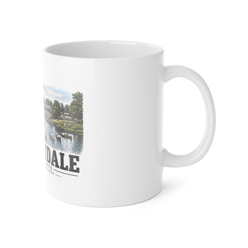 The Charles River from Weston Bridge, Auburndale, Mass. 11 oz White Ceramic Mug - Charles River