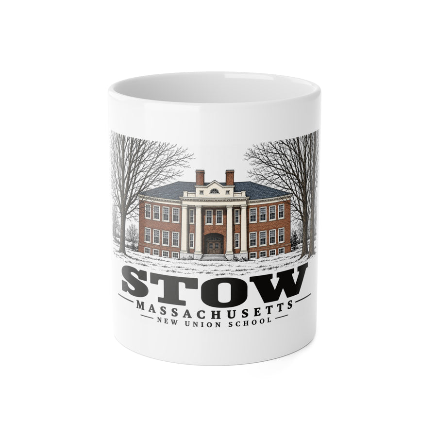 STOW New Union School 11 oz White Ceramic Mug - Assabet Valley Goods