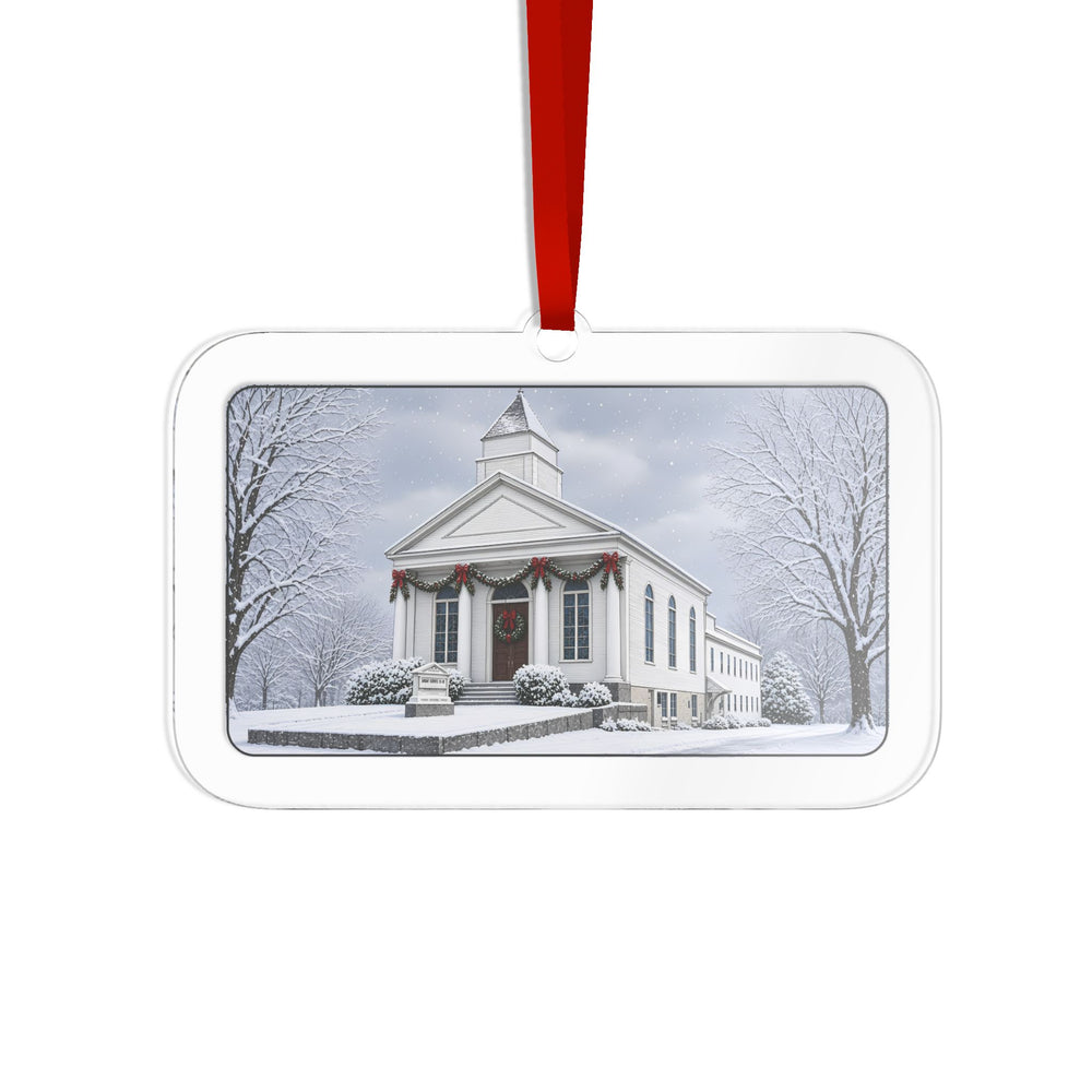 Federated Church / First Presbyterian Meeting House — Millbury, MA Christmas Ornament