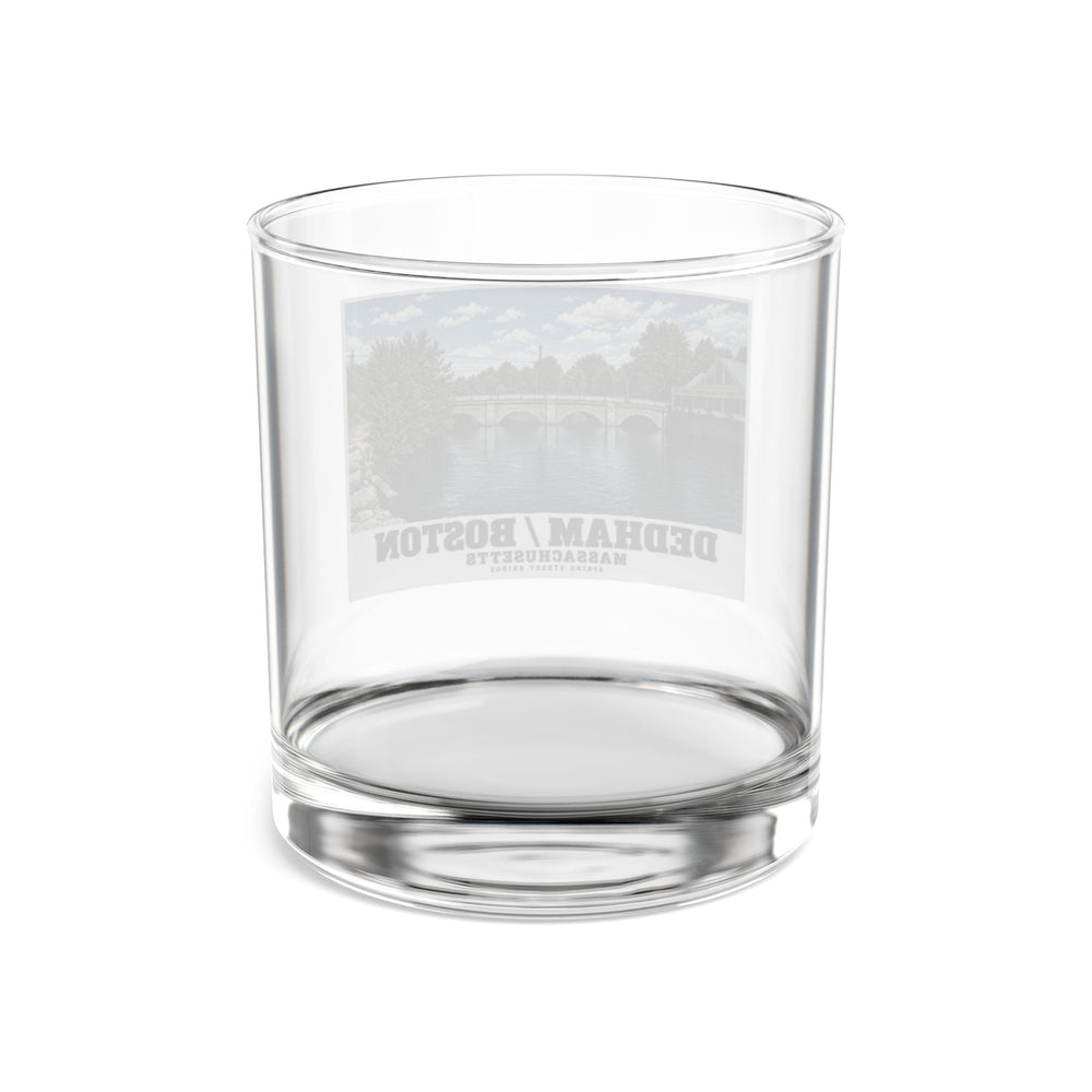 Spring Street Bridge western arches (HAER MA-95-2, 1990) 10 oz Rocks Glass - Charles River