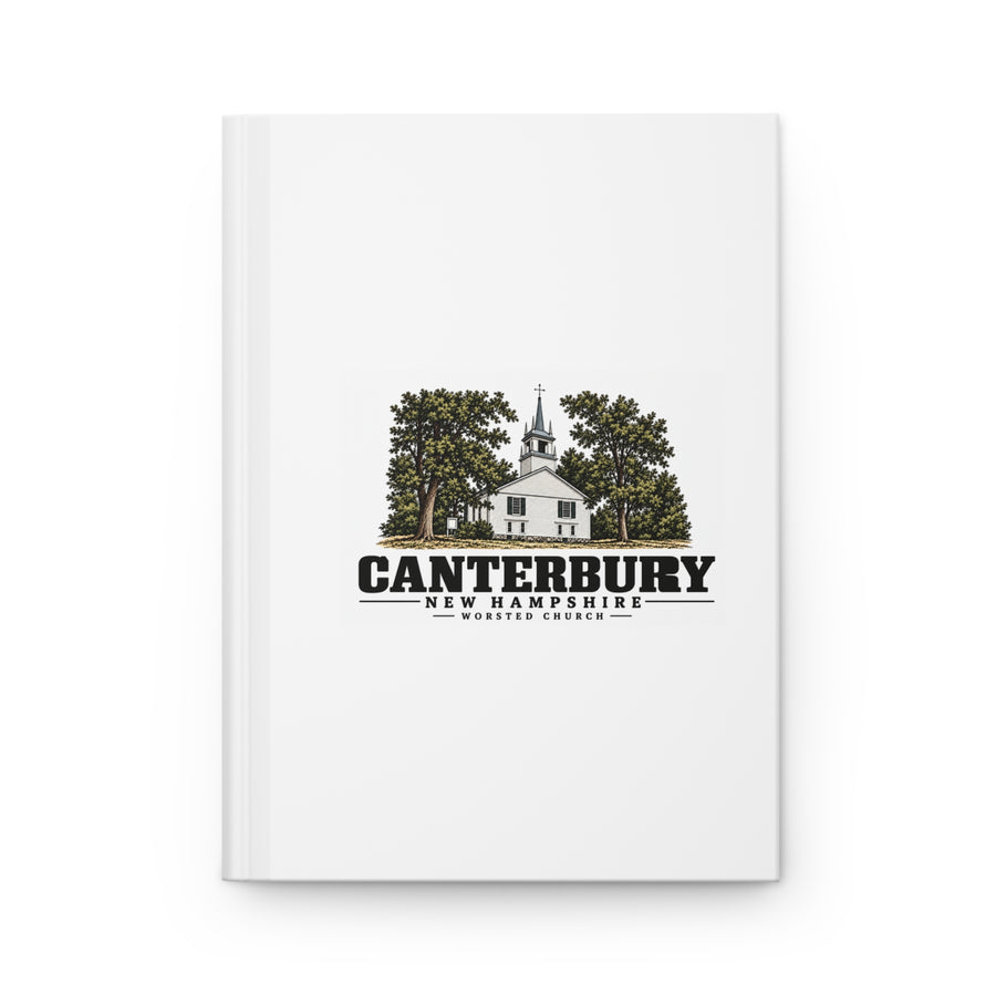 Canterbury Worsted Church and Hill’s Tavern Matte Hardcover Journal - Merrimack Valley Goods