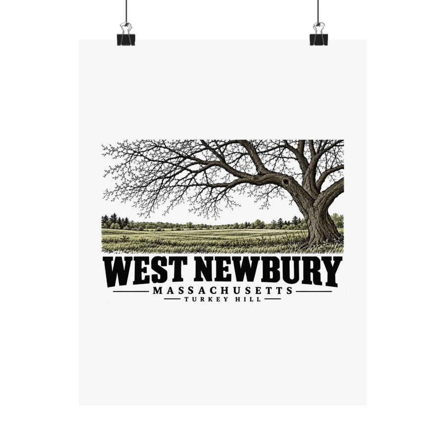 11 x 14 front of Turkey Hill matte poster, West Newbury, Massachusetts.