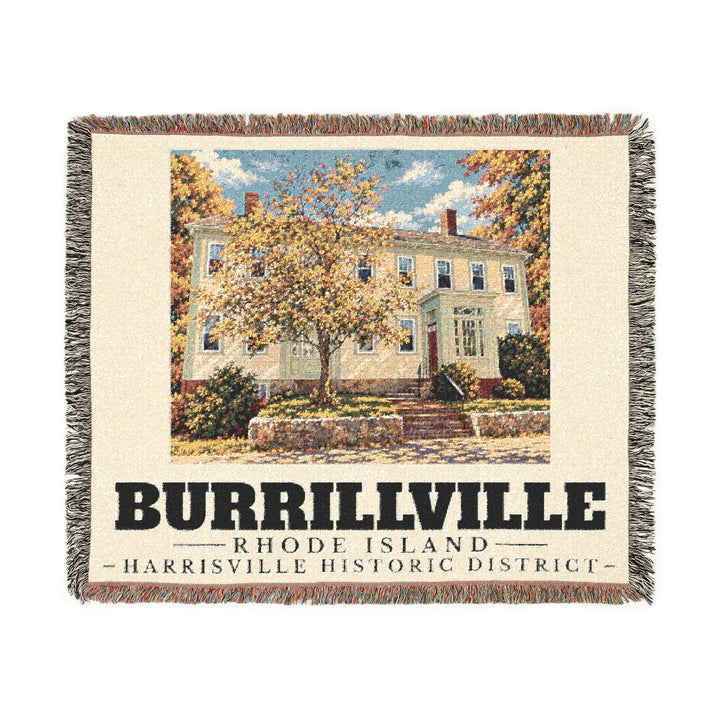 Harrisville Historic District — Burrillville, Rhode Island Woven Blanket