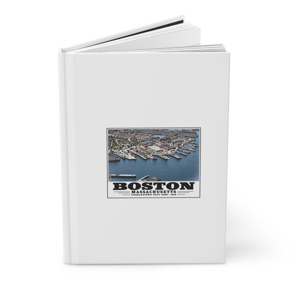 Illustrated Charlestown Navy Yard, June 1940 in Charlestown on matte hardcover journal