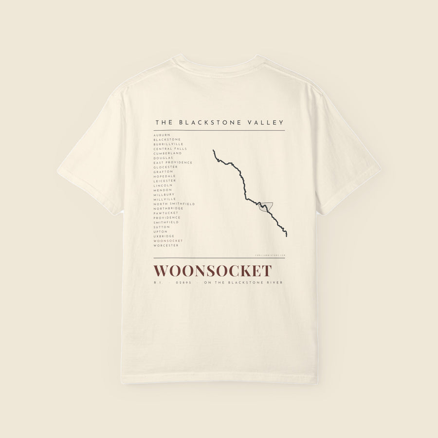 Woonsocket River Map Tee