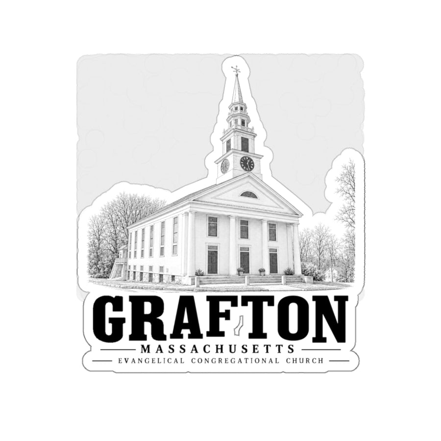 Grafton Evangelical Congregational Church 4 in Die-Cut Sticker - Default - front product view