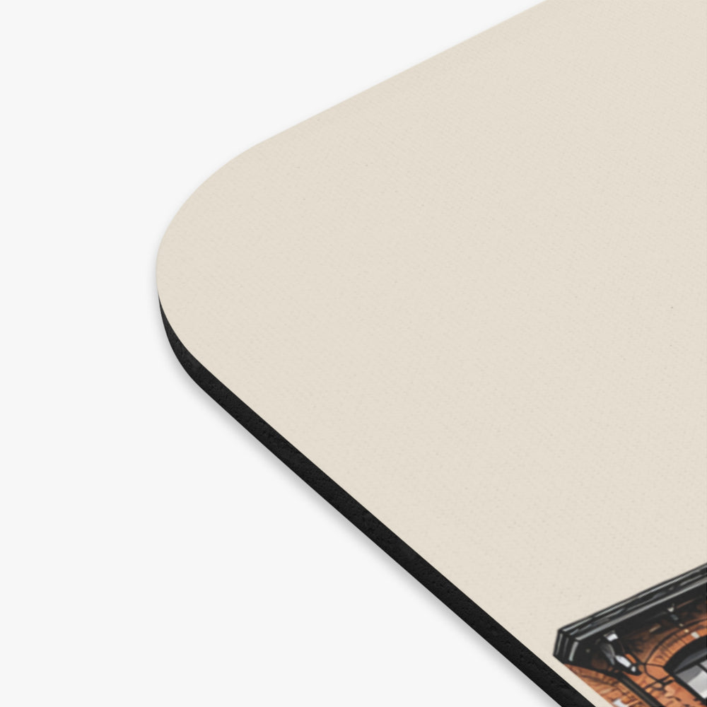 Cumberland Ann & Hope Mill mouse pad mockup showing the full illustrated print