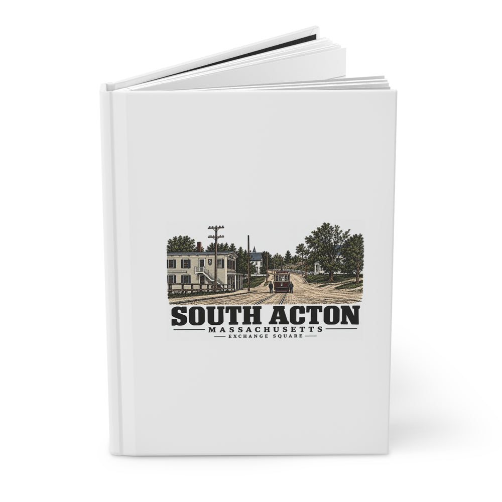 Illustrated Exchange Square in South Acton on matte hardcover journal