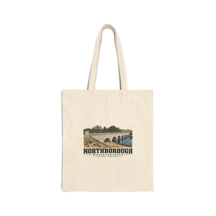 Assabet Aqueduct Natural + Black Heavy Canvas Tote - Assabet Valley Goods