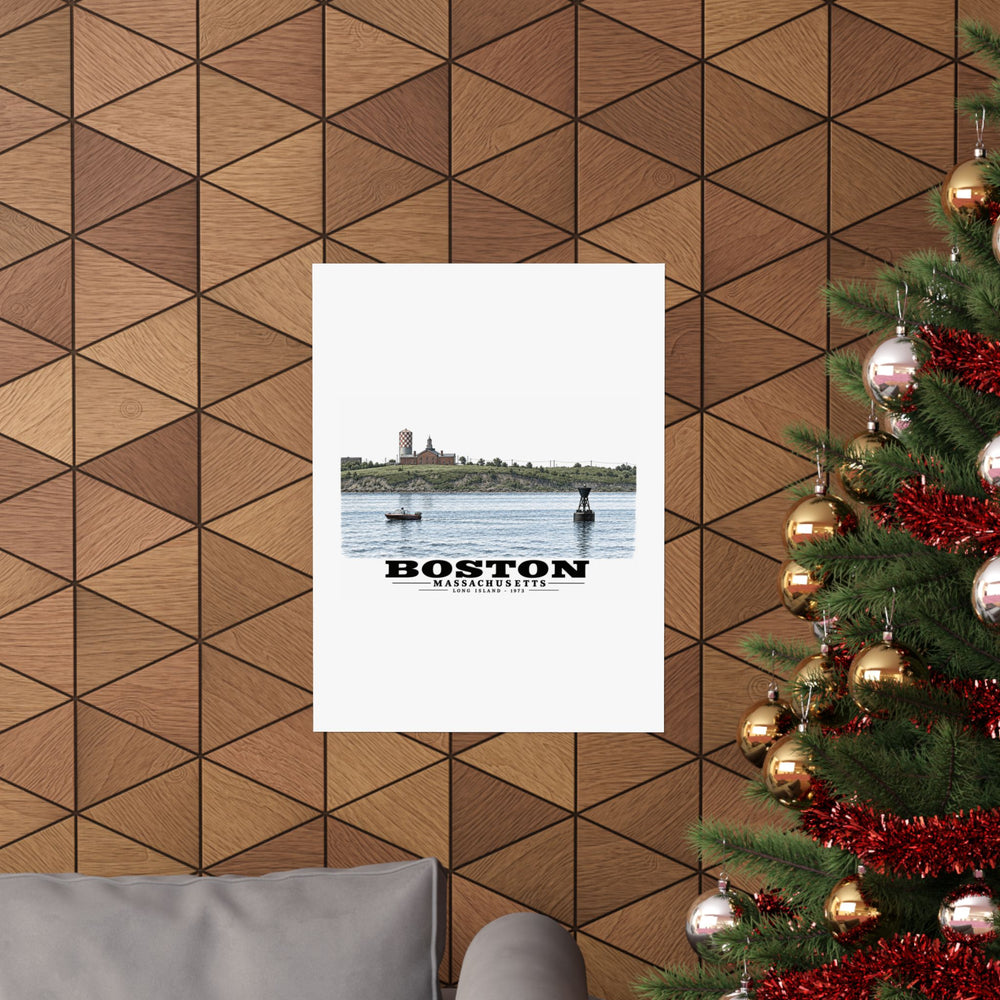 Long Island Matte Heritage Poster — 11 × 14 and 18 × 24 in - Boston Harbor