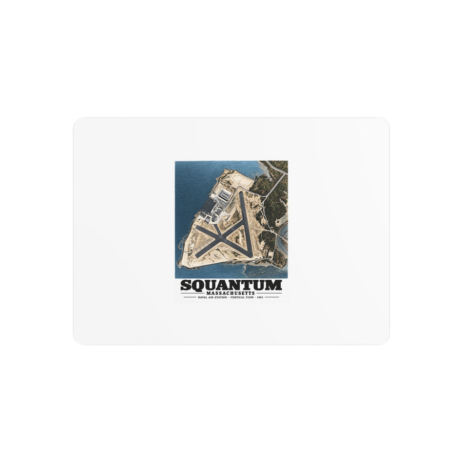 N.A.S. Squantum, MA vertical 10000 ft. 7 × 5 in Horizontal Metal Wall Art - Boston Harbor