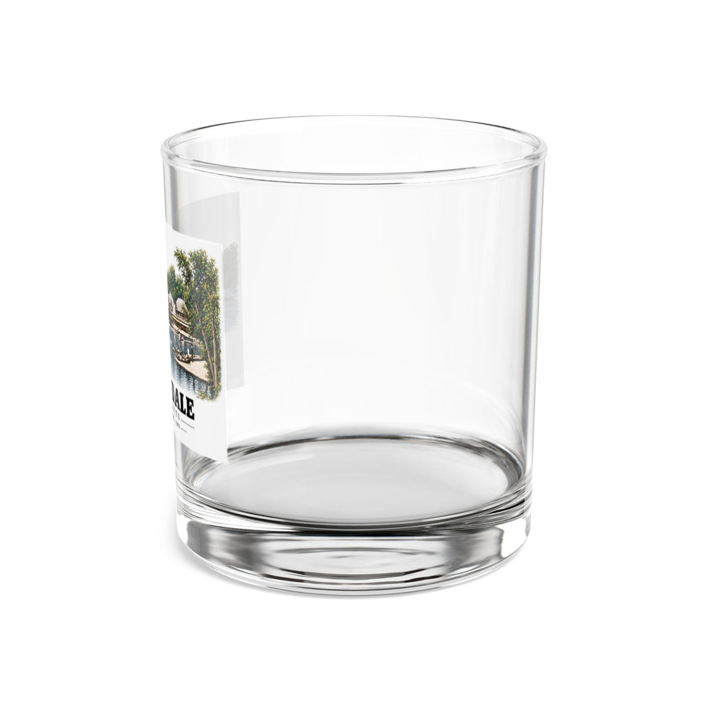Norumbega Park shore, Charles River Lakes District, Auburndale 10 oz Rocks Glass - Charles River