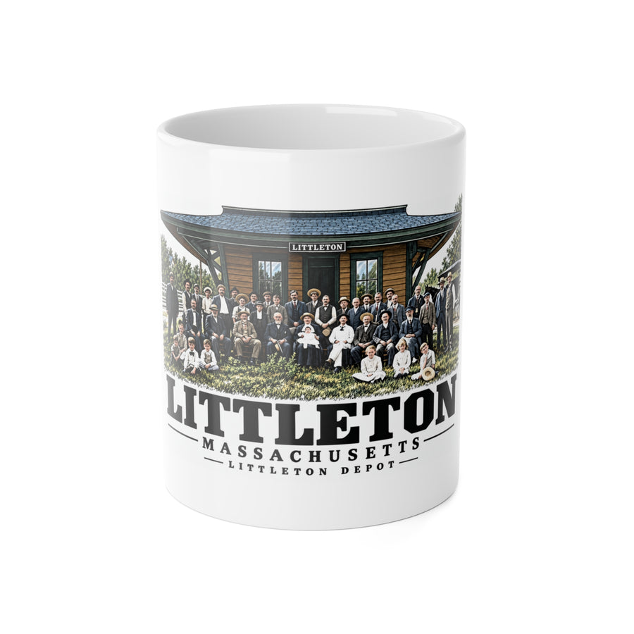 LITTLETON Littleton Depot 11 oz White Ceramic Mug - Assabet Valley Goods