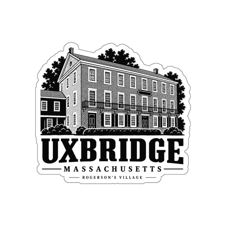 Uxbridge Rogerson's Village 4 in Die-Cut Sticker product mockup