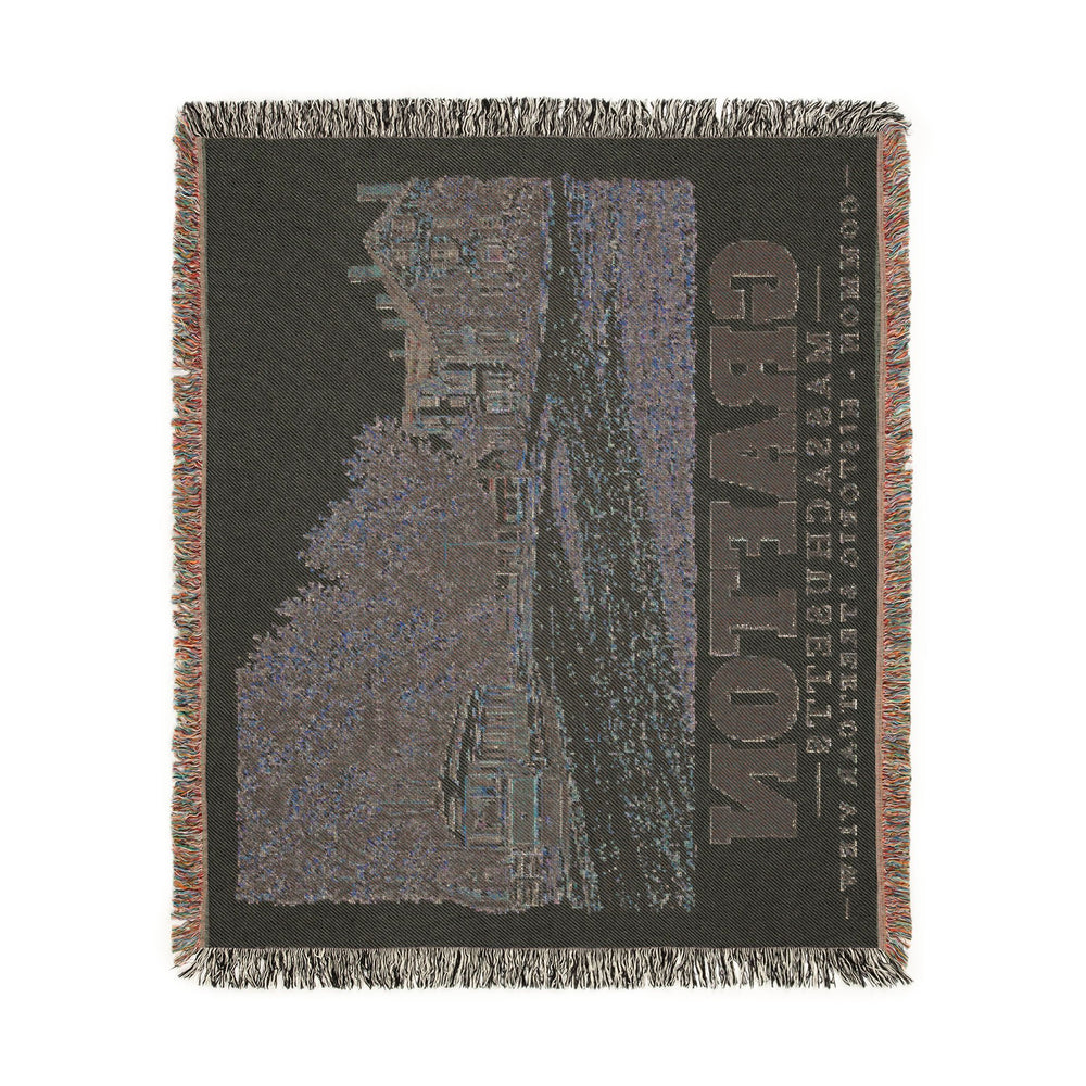 Common - Historic Streetcar View — Grafton, Massachusetts woven blanket, product view 4