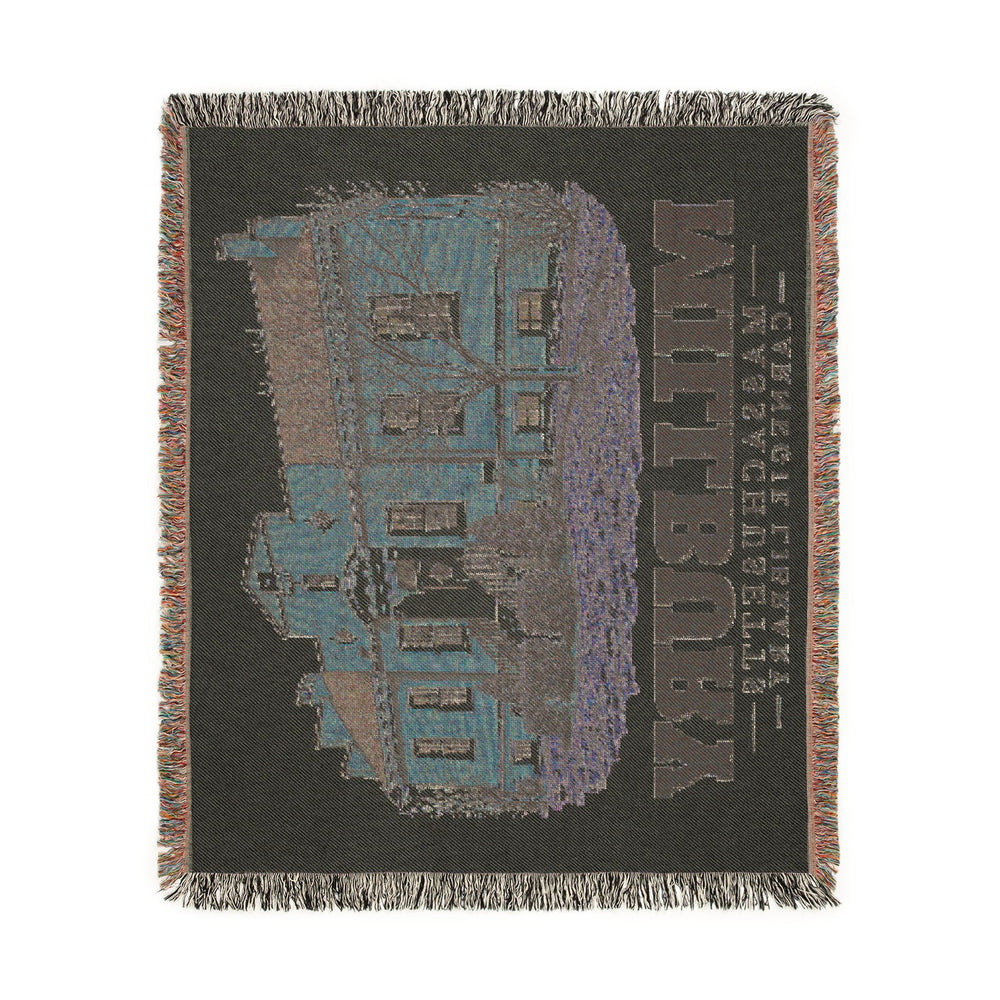 Carnegie Library — Millbury, Massachusetts woven blanket, product view 4