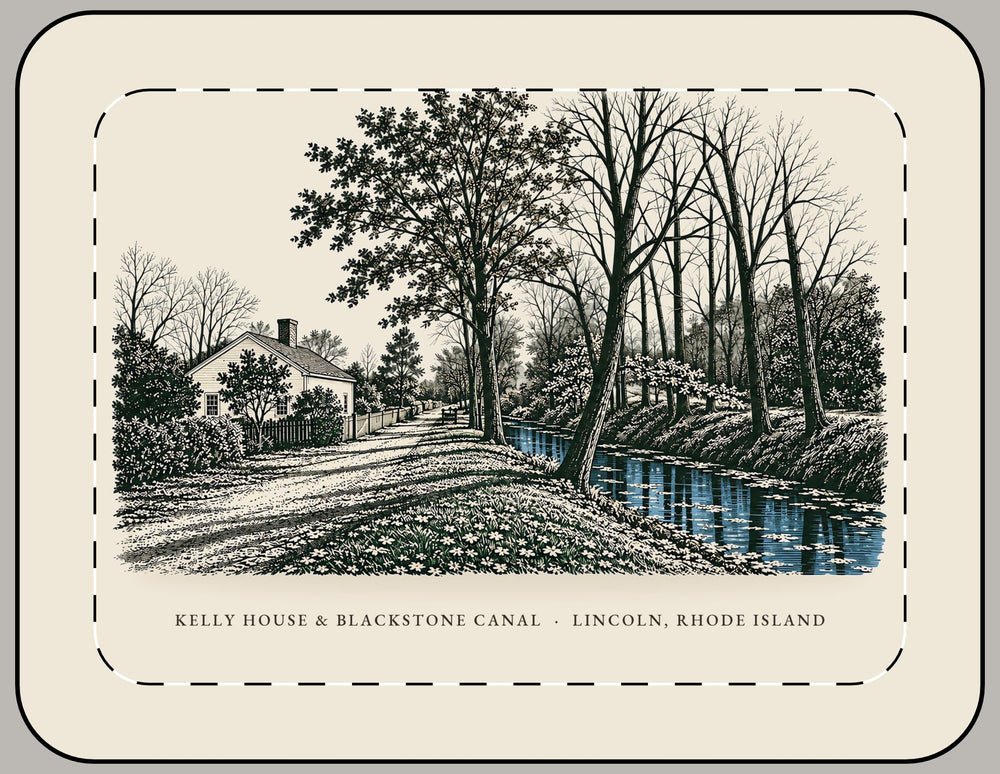 Lincoln Old Ashton Kelly House and Blackstone Canal Laptop Sleeve