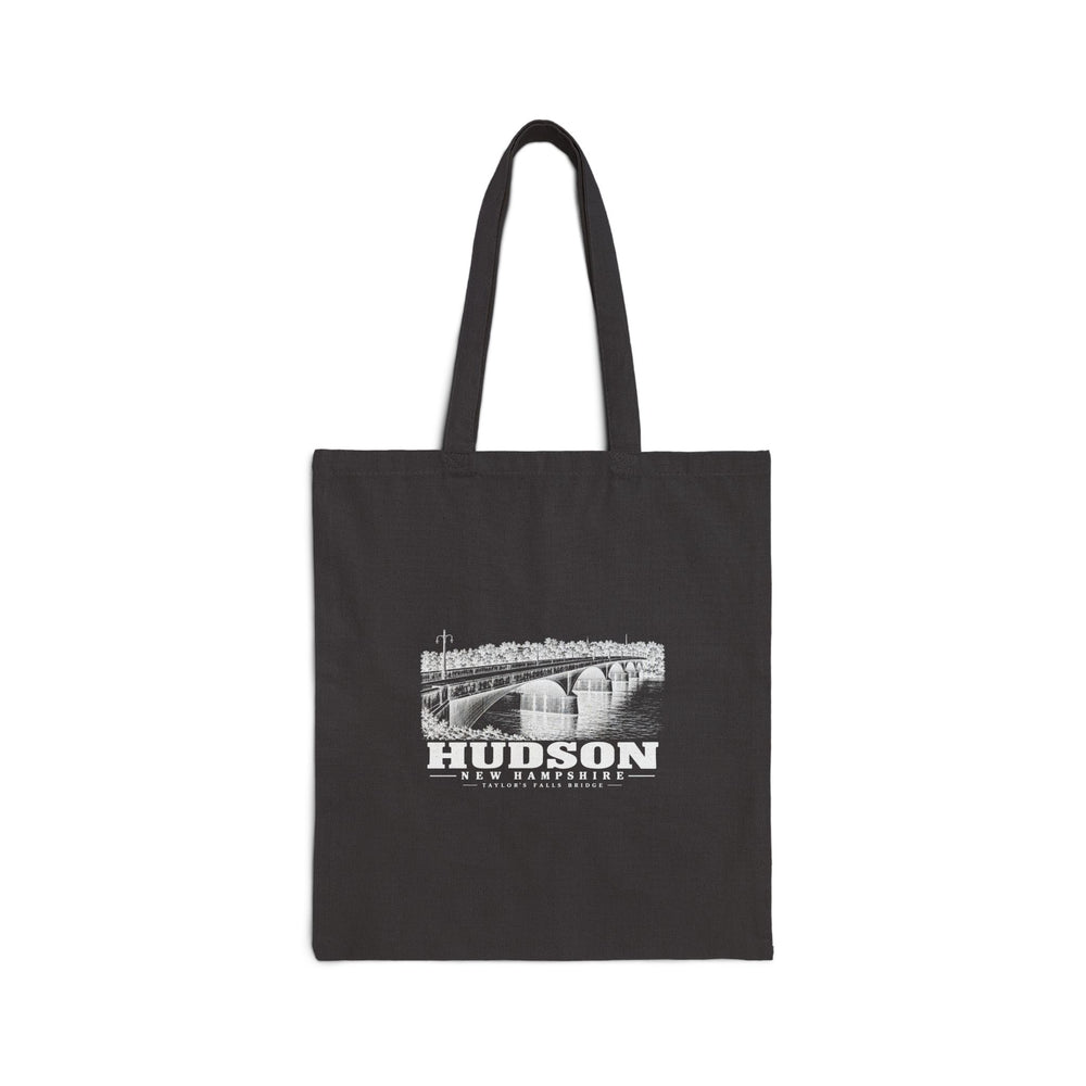Taylor’s Falls concrete bridge Natural + Black Heavy Canvas Tote - Merrimack Valley Goods