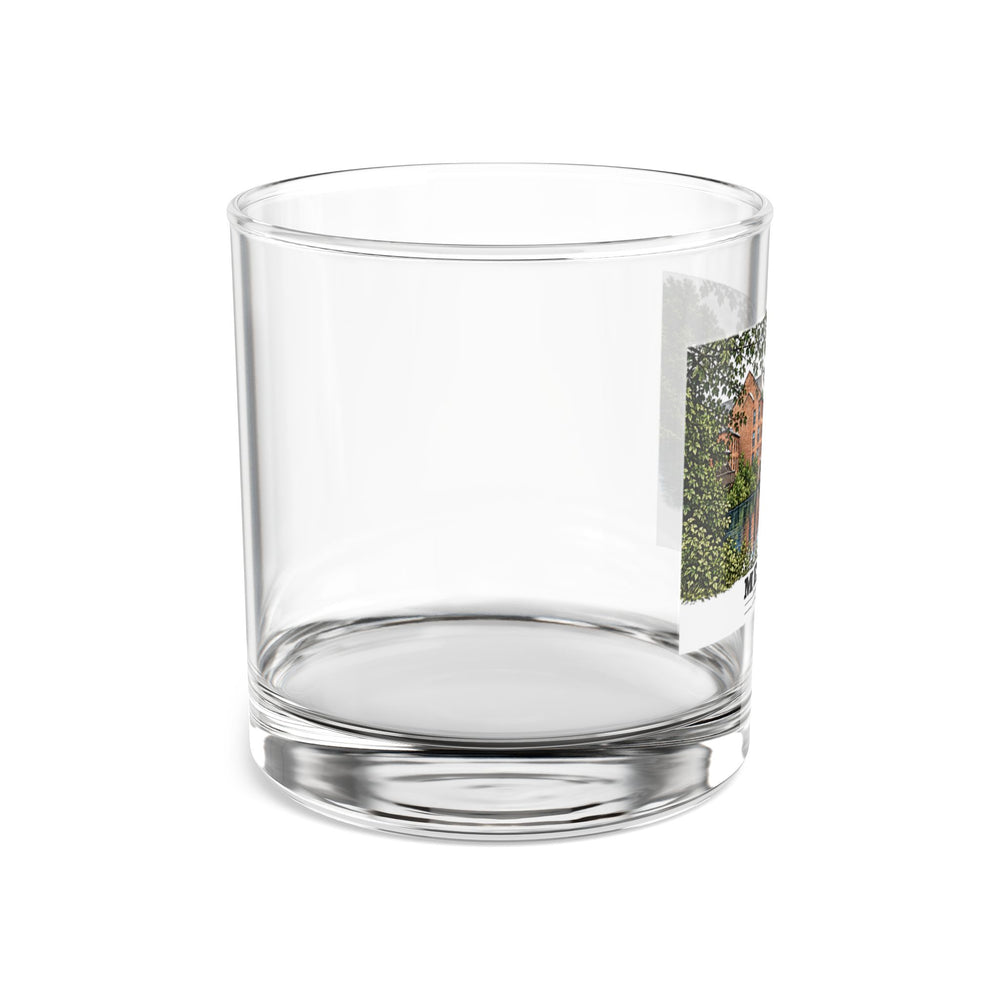 Sanford Mills and Sanford Street Bridge, Charles River, Medway village 10 oz Rocks Glass - Charles River