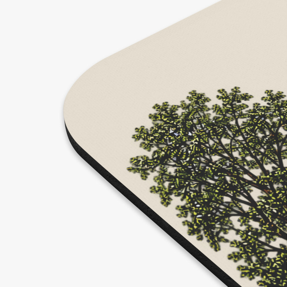 Blackstone Historic Baptist Church / Streetscape mouse pad mockup showing the full illustrated print