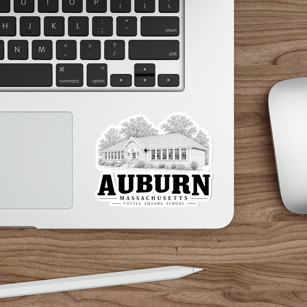 Auburn Tuttle Square School 4 in Die-Cut Sticker in White — context-1 view