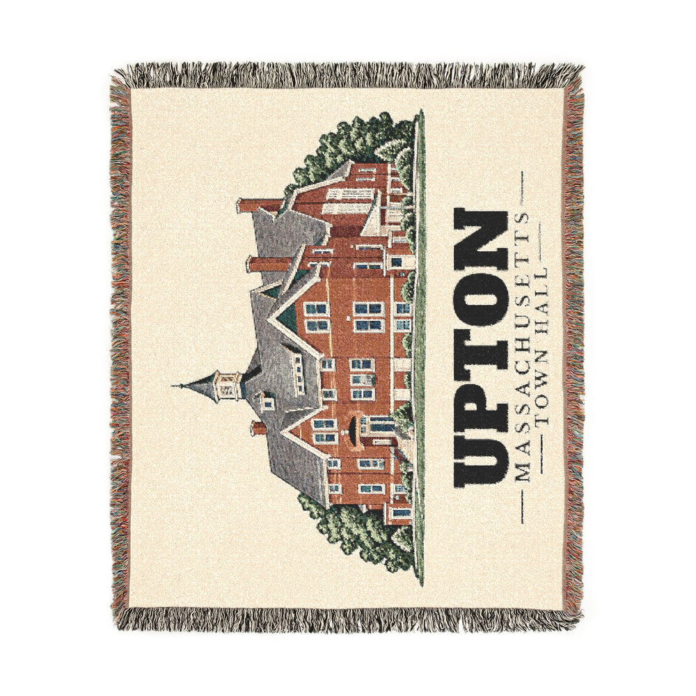 Town Hall — Upton, Massachusetts woven blanket, product view 2
