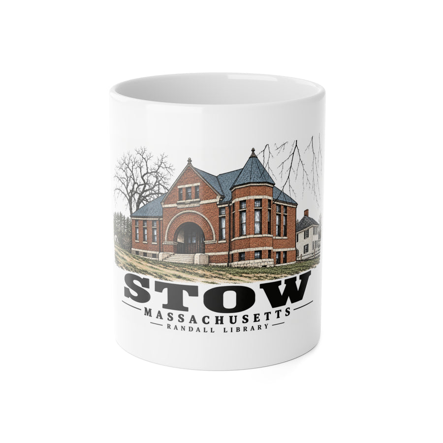 STOW Randall Library 11 oz White Ceramic Mug - Assabet Valley Goods