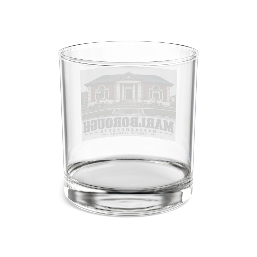 Illustrated Public Library in Marlborough on rocks glass
