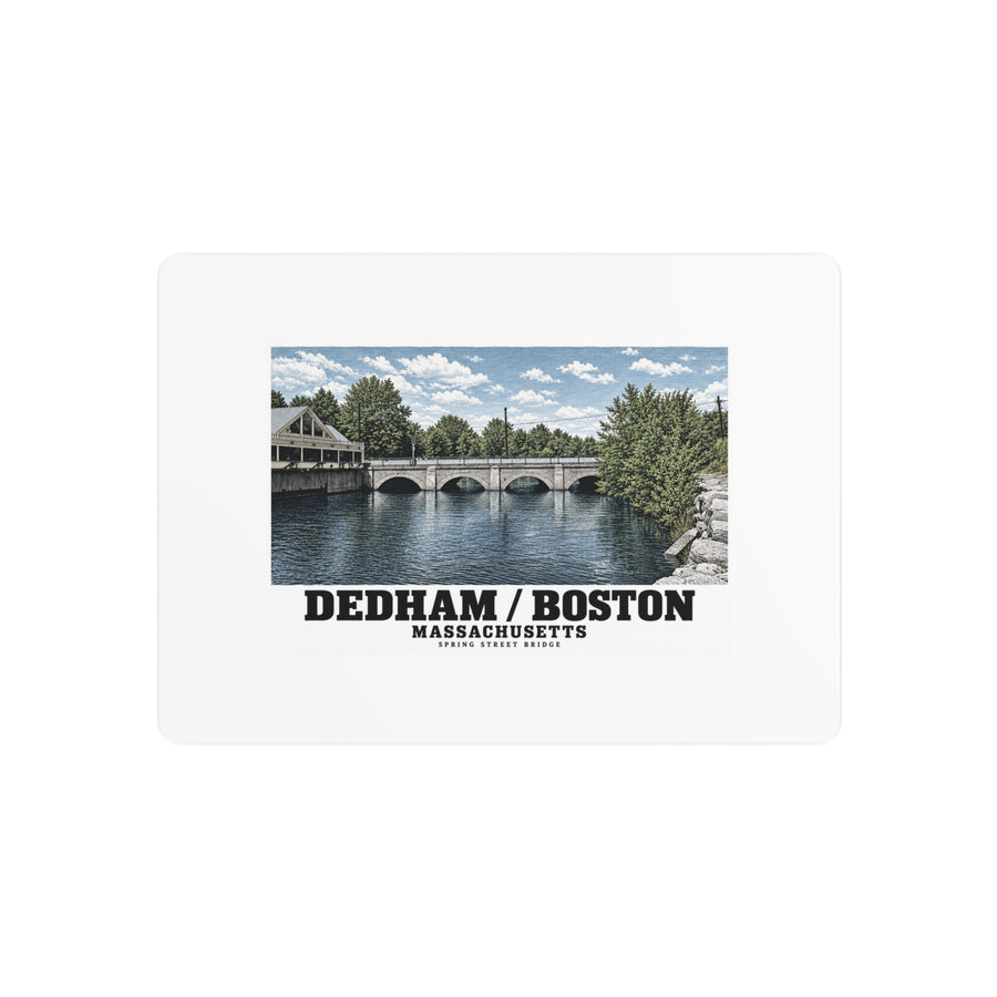 Spring Street Bridge western arches (HAER MA-95-2, 1990) 7 × 5 in Horizontal Metal Wall Art - Charles River