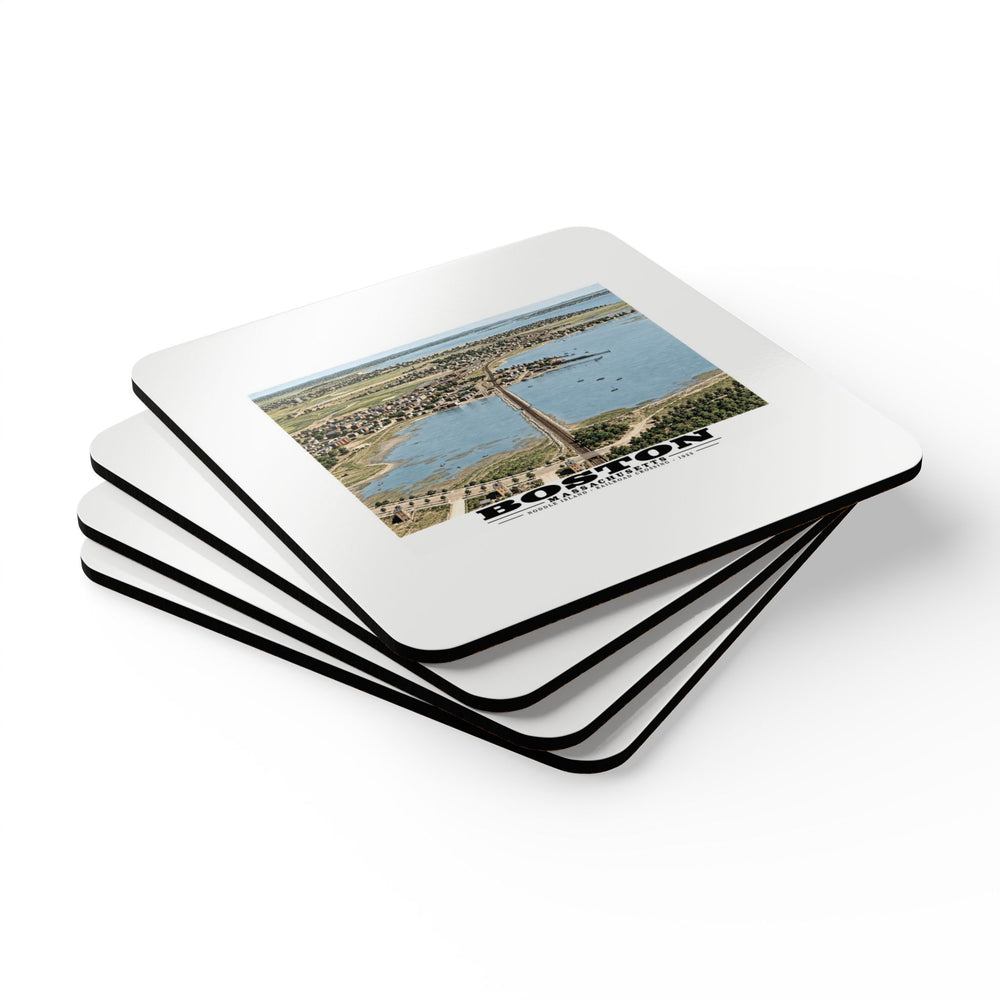 Boston. Chelsea and Revere Cork Back Coaster Set - Boston Harbor
