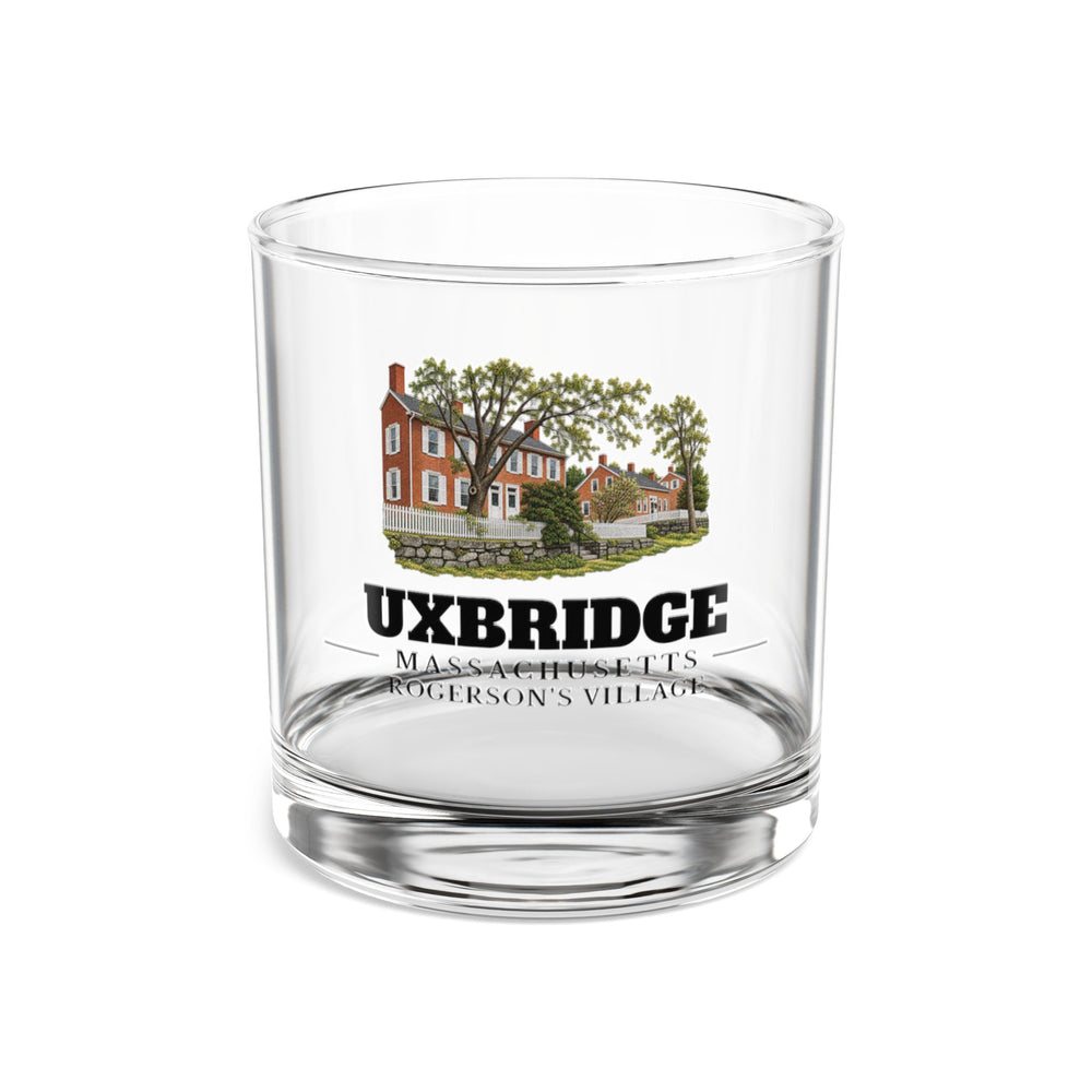 Front view of Uxbridge Rogerson's Village 10 oz Rocks Glass