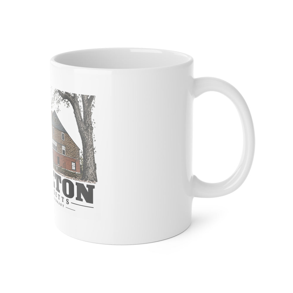 LITTLETON Old Town Hall & Library 11 oz White Ceramic Mug - Assabet Valley Goods
