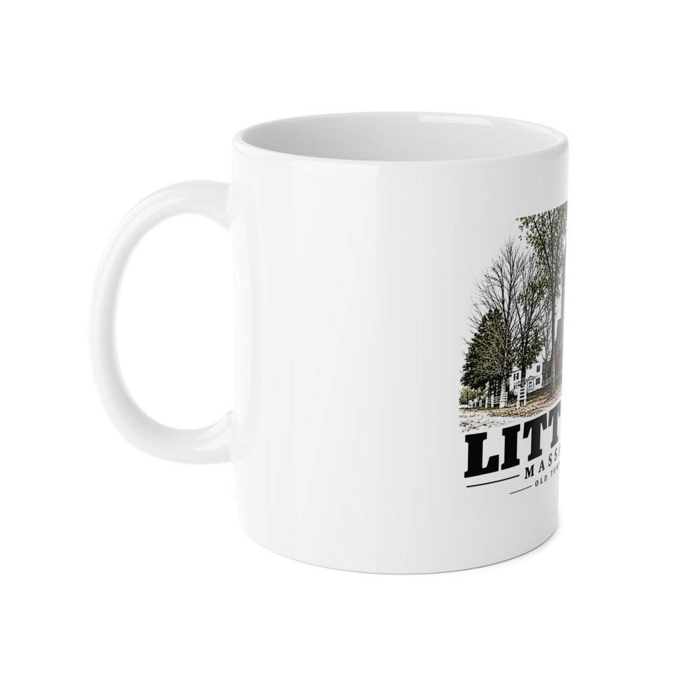 LITTLETON Old Town Hall & Library 11 oz White Ceramic Mug - Assabet Valley Goods